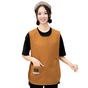 New thực phẩm và đồ uống thức ăn nhanh nhà hàng thời trang đôi vai vest Tạp dề không thấm nước biểu tượng tùy chỉnh - Product Image 1