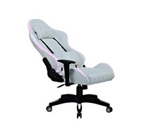 Chaise de jeu avec éclairage RGB, style personnalisé, meubles avec accoudoirs 2D, chaise de course, Silla Gamer