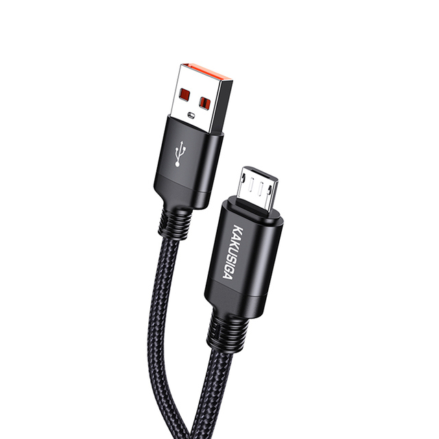 KAKUSIGA Hot Sale 3M Micro USB Cable Braided Nylon Smart Fast Charging Data Cable