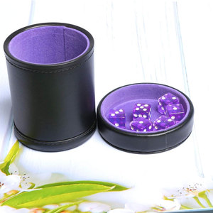 Vasos de Dados de Cuero al por Mayor, Clásicos, Hechos a Mano, de Alta Calidad, Ecológicos, Personalizados, Redondos, con Diseño Minimalista - Product Image 6