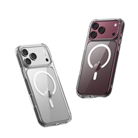 Nouvelle coque de téléphone magnétique transparente pour iPhone 18 Pro Max, anti-jaunissement, antichoc, TPU+PC, protection pour iPhone 18 17 Pro Max