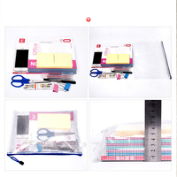 Pochette sac de documents en plastique PVC étanche avec logo personnalisé avec fermeture à glissière A4/A5/A6 pour l'école