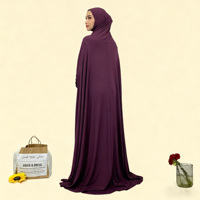 Abaya de prière longue pour femme musulmane, respirante, légère, en polyester, coupe ajustée, antistatique, grande taille, portable, longueur cheville, couleur personnalisable
