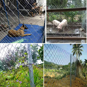 Clôture de jardin moderne en fil de fer galvanisé vert noir revêtu de PVC écologique anti-rongeurs/chaîne de chantier animalière - Product Image 4