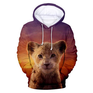 Sweat à capuche camouflage New Blood Inspirational Lion King imprimé numérique 3D motif floral mode jeune homme tricoté respirant automne - Product Image 2