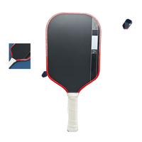 Pala de Pickleball Personalizada de Fibra de Carbono Cruda T800 3K de 14 mm Termoformada |   Forma Alargada para Máxima Rotación y Potencia