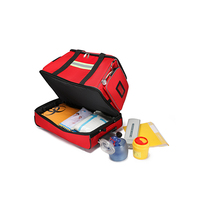 Trousse de premiers secours d'urgence manuelle rétractable grande capacité pour la lutte contre les incendies, en tissu Oxford