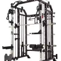 Appareil de musculation tout-en-un pour la maison, rack commercial multifonctionnel avec câble Smith, rack à squats en acier, pour triceps et bras