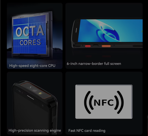 Terminale palmare industriale PDA <span class=keywords><strong>Android</strong></span> 15 robusto da 6 pollici con lettore NFC e motore di scansione Zebra - Product Image 6