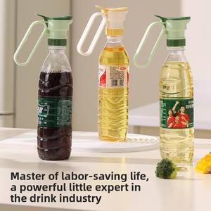 Mango de bebida de plástico para ahorro de mano de obra de uso doméstico para agua Mineral para coque y otras bebidas para personas perezosas Botella neutra - Product Image 2