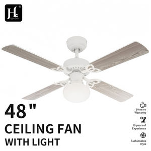 Ventilateur de plafond miniature de 42 pouces (1050 mm) avec éclairage, douille E27, fil de cuivre pur, 4 pales, ventilateur décoratif en métal - Product Image 4