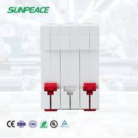 Interruptor Automático Miniatura (MCB) de 2P, 3P, 4P, Tipo C, DZ47-63, 230/400V, 50/60HZ, Protección Li, 6A-63A