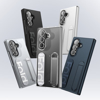 Coque de luxe pliable avec support vertical intégré, protection de charnière en TPU et dragonne en silicone pour Samsung Galaxy Z Fold 8 Ultra