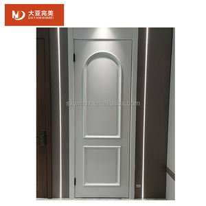 Vente en gros de portes en bois rondes en arc intérieur en chêne blanc sur mesure Portes intérieures en forme de feuille pour chambre à coucher Villa Entrée - Product Image 3