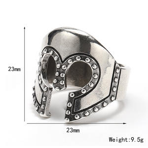 Europe et États-Unis personnalité Instagram transfrontalière sens senior Pharaon hipster anneau masculin rétro Superman <span class=keywords><strong>Iron</strong></span> <span class=keywords><strong>Man</strong></span> t - Product Image 1