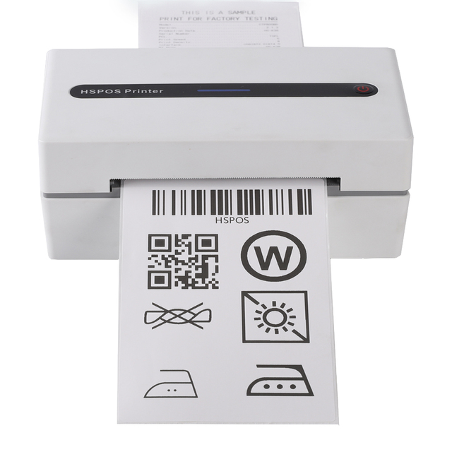 4 Inch Desktop Barcode Label Printer 110MM USB Blue Tooth Thermal for Shipping Labels in Stock