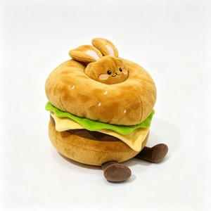 Customized Food-Animal Hybrid Plush Toys,Fast-Food Themed Plushies, <b>Cute</b> Room & Nursery Decor Gifts for Bunny Lovers & Foodies - Product Image 2