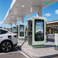 Stations de recharge pour véhicules électriques DC WAIZIDA de 160 kW avec certification CE et ETL, multifonctionnelles et montées au sol