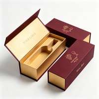Boîte à vin de luxe personnalisée en gros avec logo en relief, boîte d'emballage pour vin et champagne, boîte magnétique pour vin à l'encre de soja