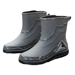 OEM Adult PVC Gumboots <strong>Wellington</strong> <strong>Short</strong> Car Wash Rain Boots Waterproof Anti-Slippery Recyclable Rubber for Winter - Product Image 1