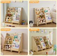 Étagère à livres à 5 niveaux, bibliothèque pour tout-petits, organisateur de rangement pour la chambre des enfants, la crèche, la salle de jeux, la maternelle