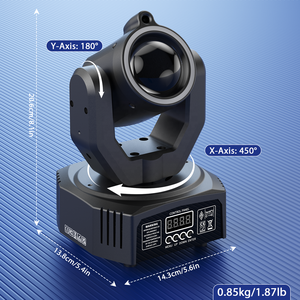 Mini Luz de Discoteca de 30W con Efecto 4 en 1 de Haz de Luz, Láser y Estroboscópico para Escenario, Control DMX y Activación por Sonido para DJ, Bar y <span class=keywords><strong>Navidad</strong></span> - Product Image 6