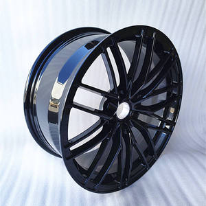 <span class=keywords><strong>ล้อ</strong></span>แม็กซ์อะลูมิเนียมฟอร์จขนาด 20 นิ้ว แบบ 5 ก้านบางคู่ 5x112 ออฟเซ็ตบวก สีดำเงา สำหรับ Audi A4 A6 Mercedes Benz - Product Image 3