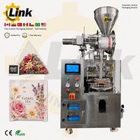 Machine d'emballage intelligente à écran tactile pour sachets de thé en nylon triangulaires (thé en fleurs) avec emballage intérieur et extérieur