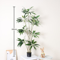 Árbol de Terciopelo Artificial en Maceta Verde, Adorno de Jardín para Oficina, Decoración del Hogar, Plantas Artificiales