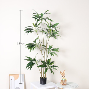 Arbre <span class=keywords><strong>en</strong></span> velours vert <span class=keywords><strong>en</strong></span> plastique <span class=keywords><strong>en</strong></span> <span class=keywords><strong>pot</strong></span>, ornement de jardin pour la décoration de bureau, de jardin et de maison, plantes artificielles - Product Image 5