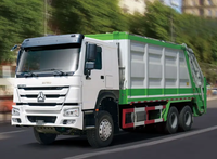 Camion à ordures compacteur 20m³ 6x4, moteur diesel 371HP, 25 tonnes de charge utile, camion compacteur de déchets lourd