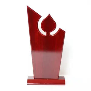 High Class Quality Blank Wooden Award Shield Plaque With Base