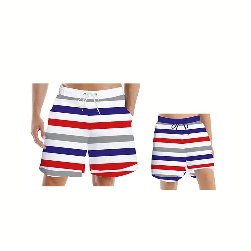 Parent-child OEM Custom Beach Swim Trunks sublimation board shorts For Mens Summer Wear