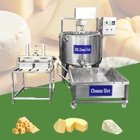 Ligne de production de fromage de 1000 litres, pasteurisateur de lait à petite échelle, machine automatique à petite échelle pour la fabrication de tofu, de cheddar et de feta à partir du lait