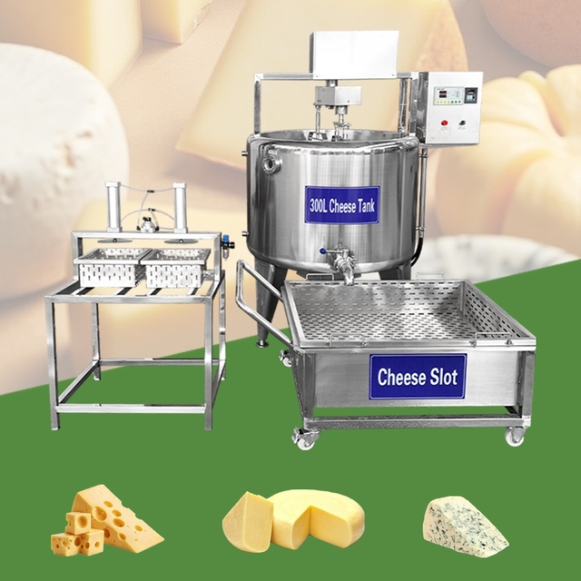 1000 Liter Cheese Process Line Small Scale Milk Pasteurizer Small Scale Automatic Milk Tofu Cheddar Feta Cheese Make Machine