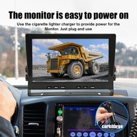 Moniteur de voiture/autobus avec écran IPS de 10,1 pouces, caméra 360 degrés pour système de recul de véhicule/remorque, kit DVR de sécurité robuste AHD