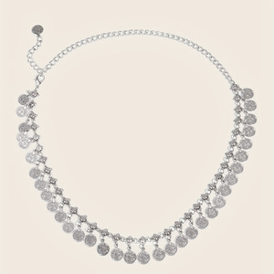 Accesorios de cadena de cintura de omen para mujer, cinturón con cuentas incrustadas de diamantes falda y abrigo a juego - Product Image 1