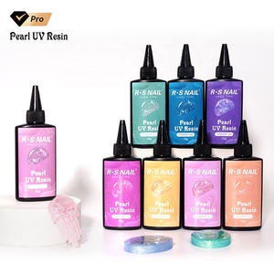 R S Nail Fluorescent Pearlescent Color Pigment Ultraviolet Curing Hard <strong>Pearl</strong> Uv Resin for Jewelry Making