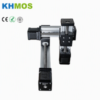 Plateau motorisé à 3 axes KHMOS à vis trapézoïdale HMS40T XYZ-X, guidage linéaire CNC à portique croisé, roulement en acier et aluminium, max. 500 mm