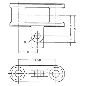 C55-A22 C188-A22 CタイプコンビネーションチェーンA22アタッチメント付き