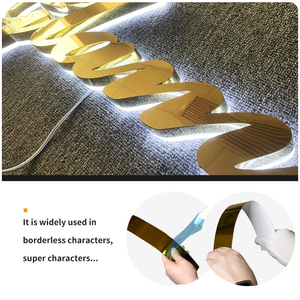 <span class=keywords><strong>Rouleau</strong></span> en aluminium revêtu de bord avec bandes latérales pour la publicité de matériaux plats en aluminium pour les lettres de canal - Product Image 6