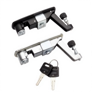 <span class=keywords><strong>Serrure</strong></span> à ressort mécanique MS718/MS709 pour armoire de distribution, châssis de voiture et compresseur d'air - Noir/Argent 2 clés - Product Image 3