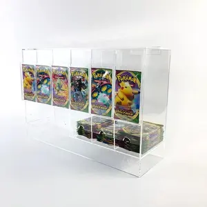Distributeur de sacs de cartes à collectionner en acrylique, nouveau design, vente en gros, en plastique