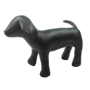 1 pièce Mannequins en cuir PU, 3 tailles, modèles de chiens en position debout, pour présentation en animalerie - Product Image 4