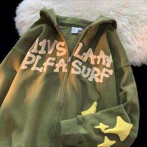 Sudadera con Capucha de Moda, Casual, con Estampado, Unisex, con Logotipo Personalizado, de Algodón Grueso, con Cierre, Talla Grande - Product Image 3