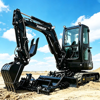Mini-excavatrice à chenilles compacte avec livraison gratuite pour la construction rurale, la construction d'égouts et l'entretien des équipements municipaux