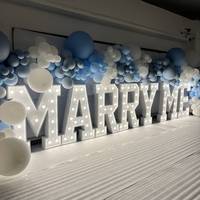 Événement de mariage personnalisé en usine BÉBÉ Signalisation autoportante 100/120cm Lettres numérotées Lumières de lettre Led géantes de haute qualité