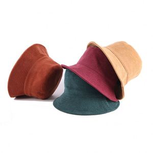 Sombreros de Pana Lisos de Color al por Mayor para Hombre y Mujer, con Logotipo Personalizado - Product Image 4