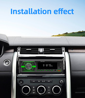 Autoradio BQCC universel avec application de localisation pour voiture, lecteur MP3 1DIN, tuner FM, écran LED, stéréo, ports AUX USB, RCA, et chargement Type-C