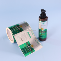 Étiquettes cosmétiques personnalisées à chaud avec dorure à chaud, étiquettes de bouteilles de luxe de qualité supérieure pour les soins de la peau et les bouteilles de shampoing